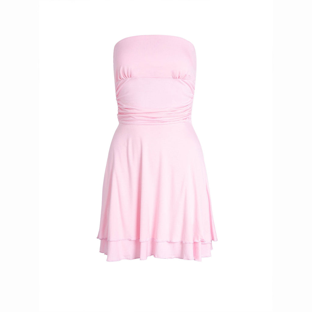 Chic Pleated Mini Dress for Women