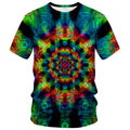 Trippy Psychedelic T-Shirt Mens 3D Cool Graphic Short Sleeve Tees TopMulticolor3M