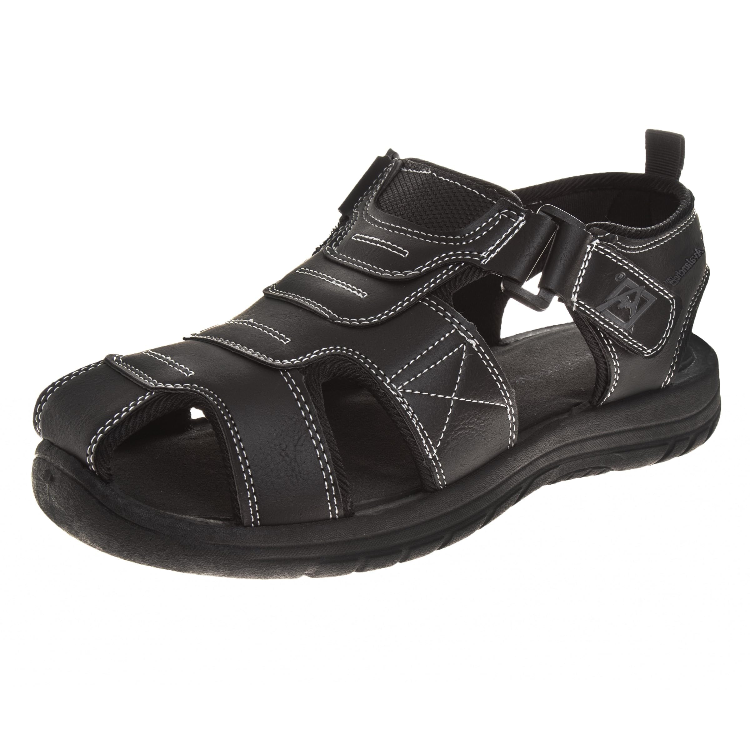 Men's Midnight Black Waterproof Fisherman Sandal 10.5