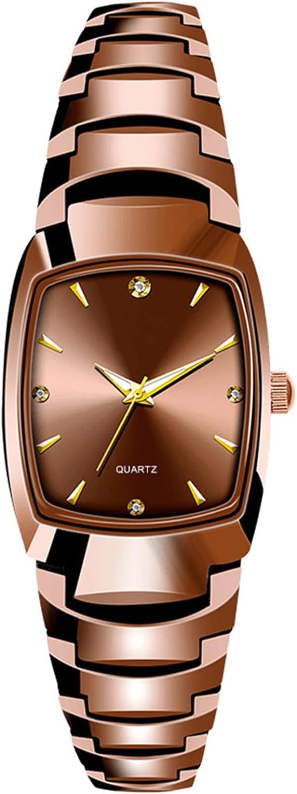 Watches for Women Ladies Stainless Dress Luxury Business Classic Fashion Analog Quartz Waterproof Watch (Gold)