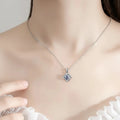 925 silver moissanite necklace Destiny Pendant