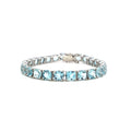 Aquamarine Bracelet in .925 Sterling Silver