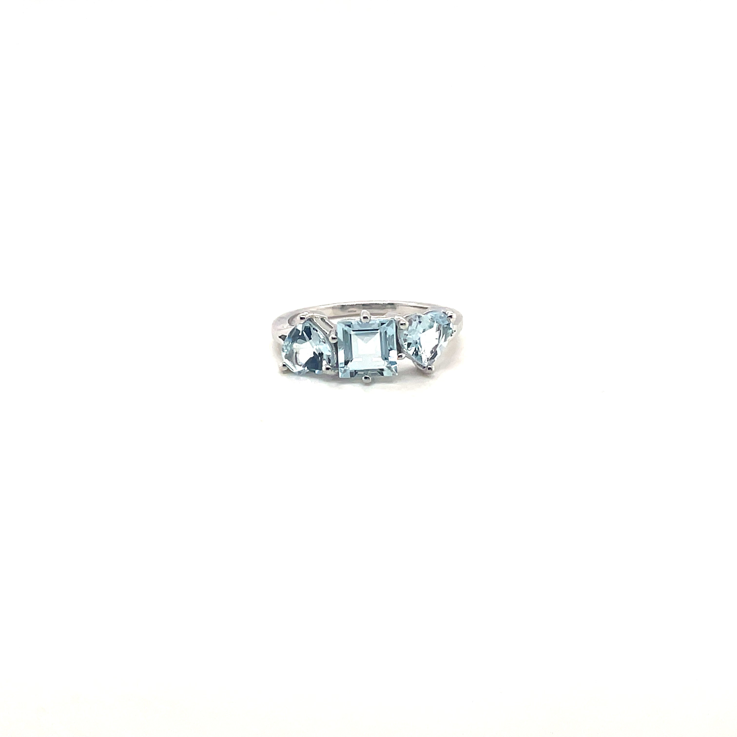 Aquamarine Ring in .925 Sterling Silver