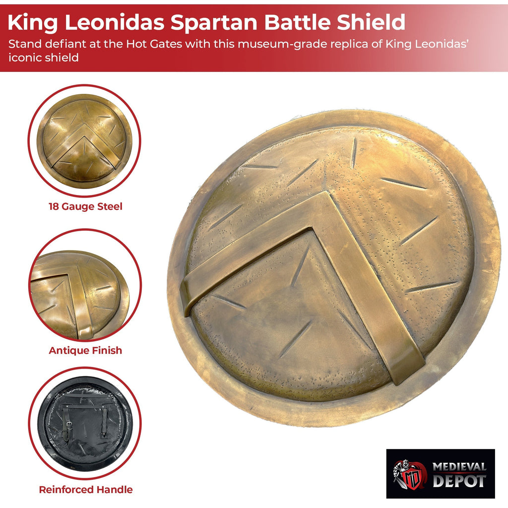 King Leonidas Spartan Functional Battle Shield