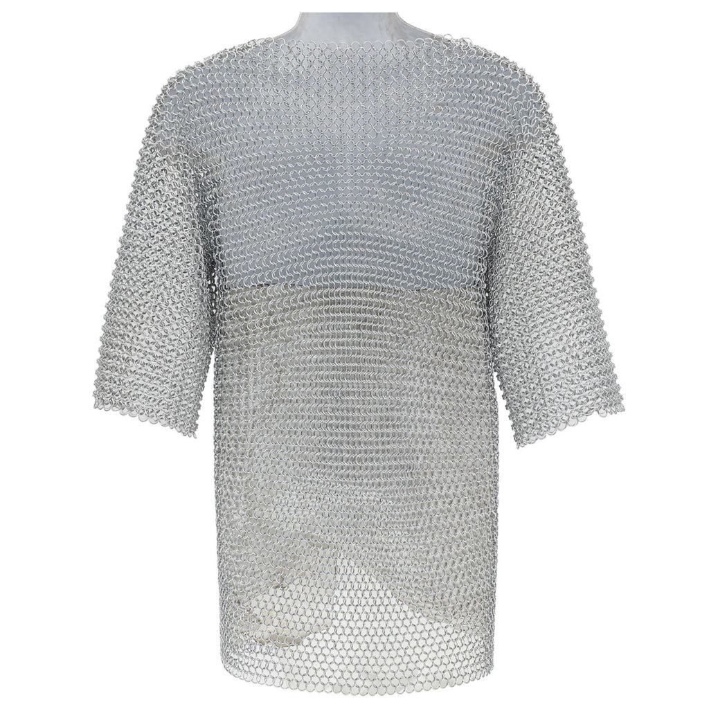 Medieval Knight's Half-Sleeve Chainmail Shirt Hauberk