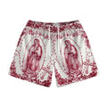 Men's Religious Graphic Drawstring Athletic Shorts