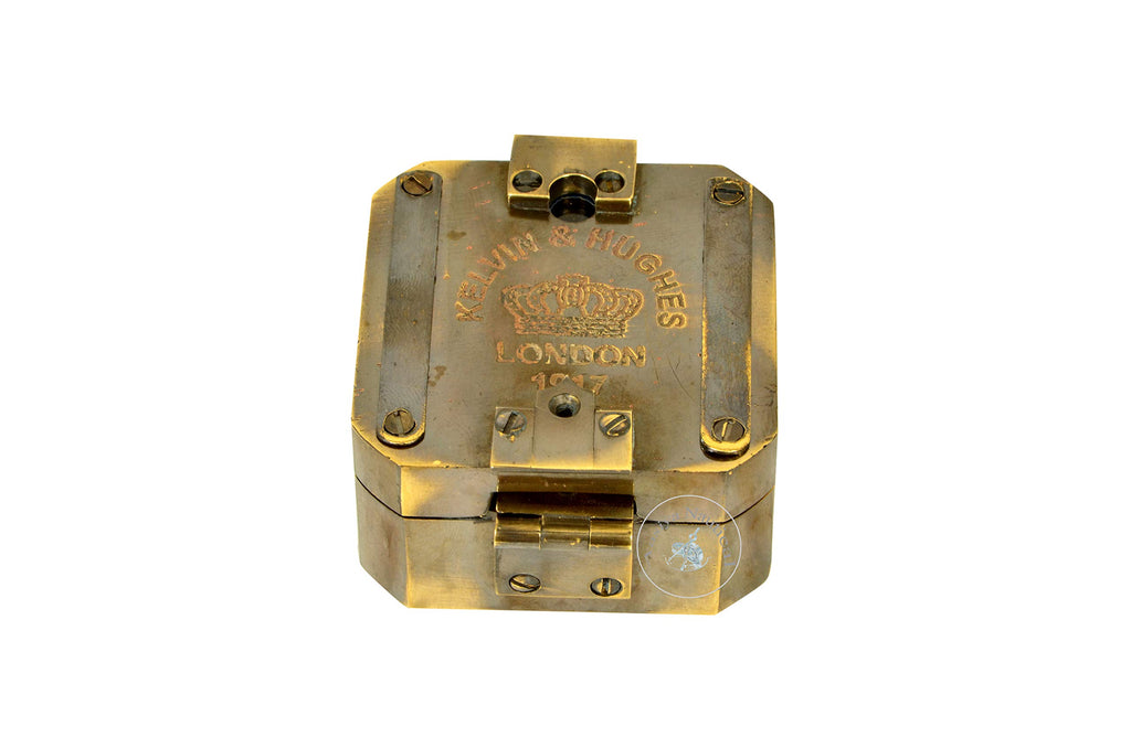 Natural Sine Brass Pocket Compass – Vintage Mining Compass & Outdoor Navigation Tool
