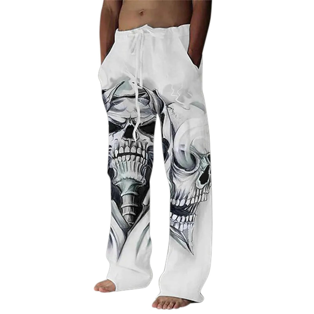 Men's Linen Beach Drawstring Pants